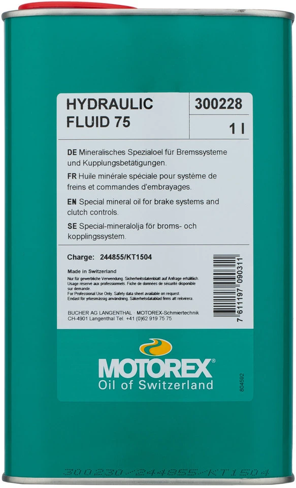 Motorex Hydraulic Fluid 75 Bremsflüssigkeit Mineralöl 4 Motorex Hydraulic Fluid 75 Bremsflüssigkeit Mineralöl – Bild 2