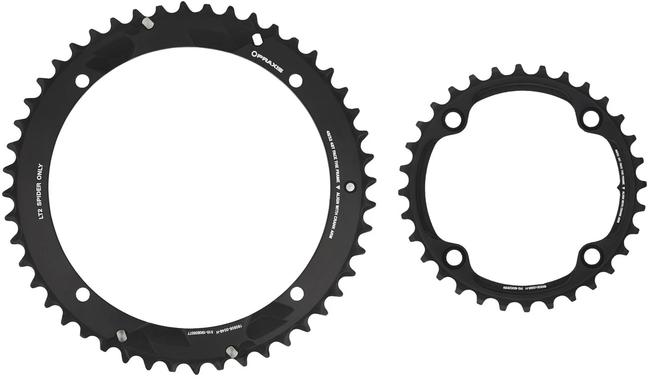 Praxis Works X-Rings Road Kettenblatt-Set, 4-Arm, 160/104 Mm Lochkreis 4 Praxis Works X-Rings Road Kettenblatt-Set, 4-Arm, 160/104 Mm Lochkreis – Bild 2