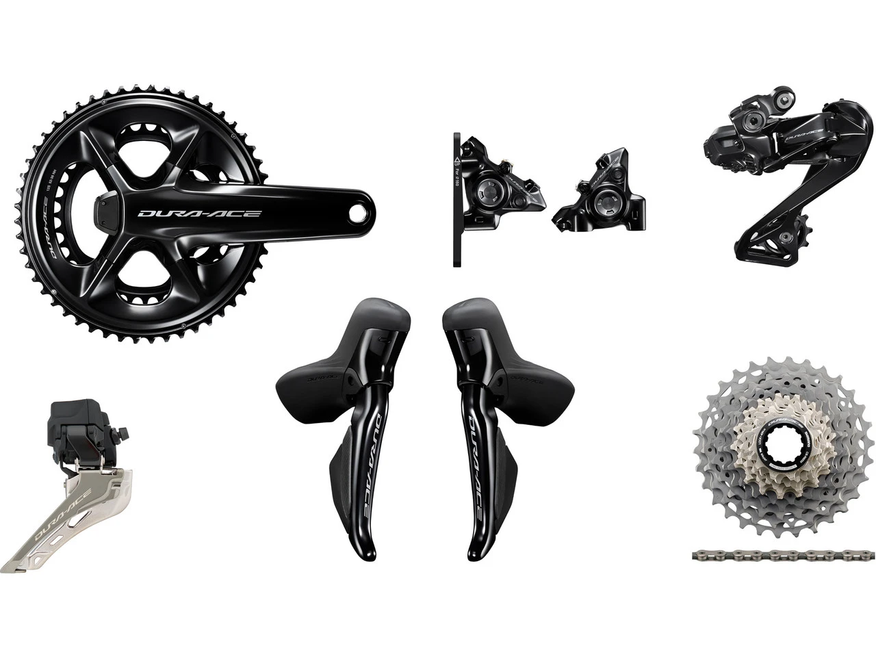 Shimano Dura-Ace Di2 R9250 Powermeter Gruppe 2x12 40-54 Mit Scheibenbremse 3 Shimano Dura-Ace Di2 R9250 Powermeter Gruppe 2x12 40-54 Mit Scheibenbremse