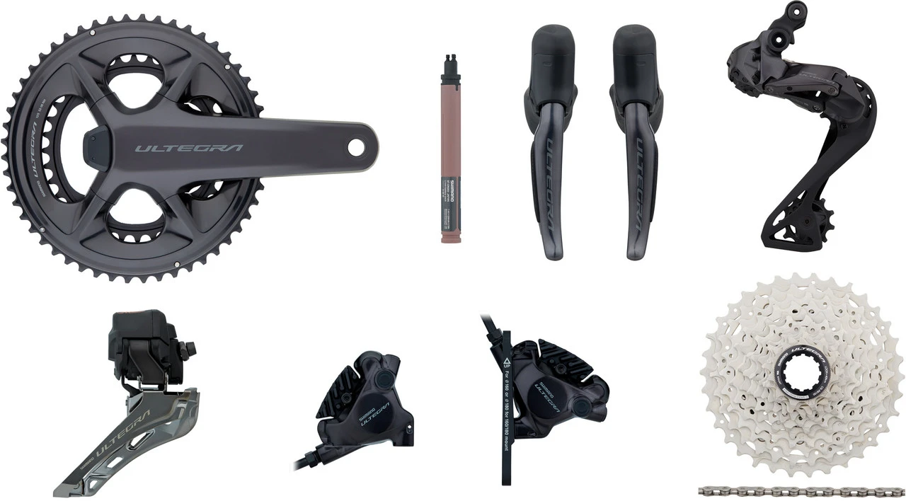 Shimano Ultegra Di2 R8150 Powermeter Gruppe 2x12 34-50 Mit Scheibenbremse 3 Shimano Ultegra Di2 R8150 Powermeter Gruppe 2x12 34-50 Mit Scheibenbremse